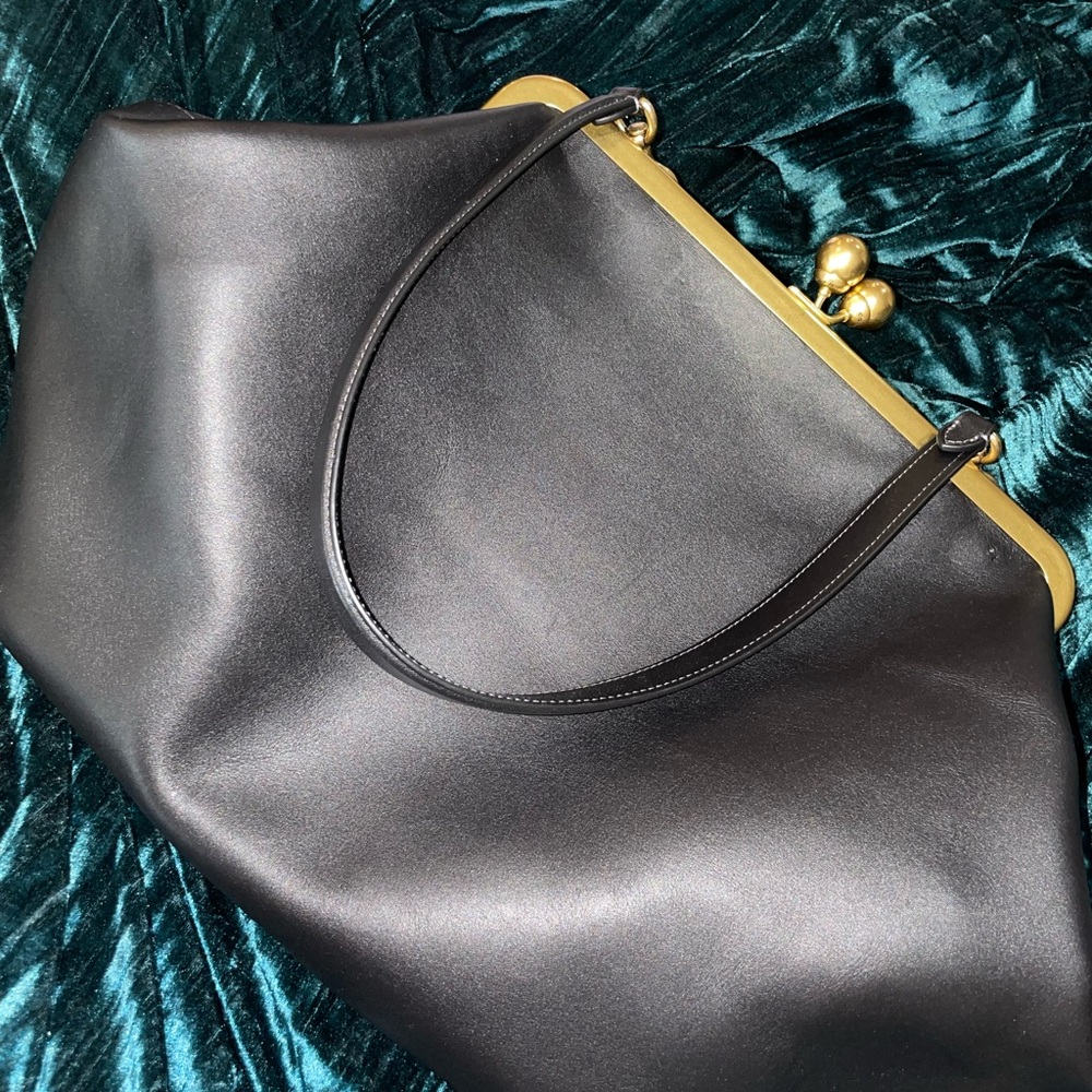 Oversized Kisslock Coach Bag